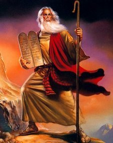 Nabi Musa as diatas Gunung Sinai